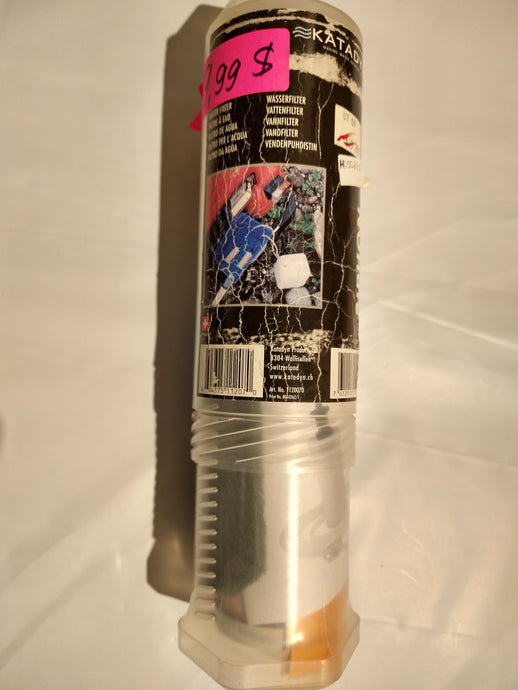 Filtre à eau Katadyn pour le camping.