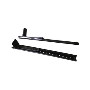 Kit de cale-pieds fixes (2 pièces), 60cm rails, plastique renforcé, pour kayaks sans Governail