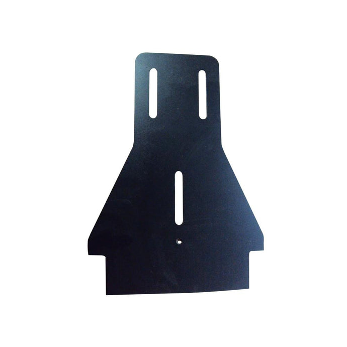 Plaque arrière, tournée; feuille en polyéthylène noire de 5mm routée (MPRT-036B)