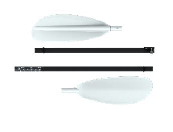 Beluga Paddle Tour Pagaie en fibre de verre 4pces, ajustée 220-230cm  