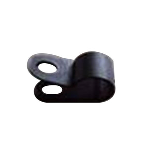 UMAT-083 P-clip, wire clamp, black plastic (1pcs)