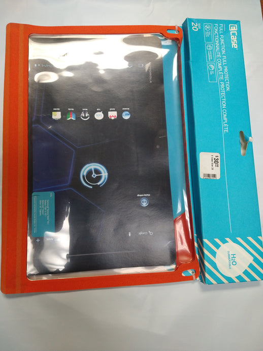E-Case Waterproof Tablet Case - Size 20 - Orange