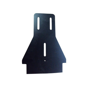 Backplate, touring; routed 5mm black polyethylene sheet (MPRT-036B)