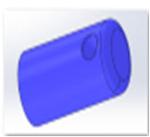 Plastic round stick，Mako Impulse Drive , 50mm，25mm